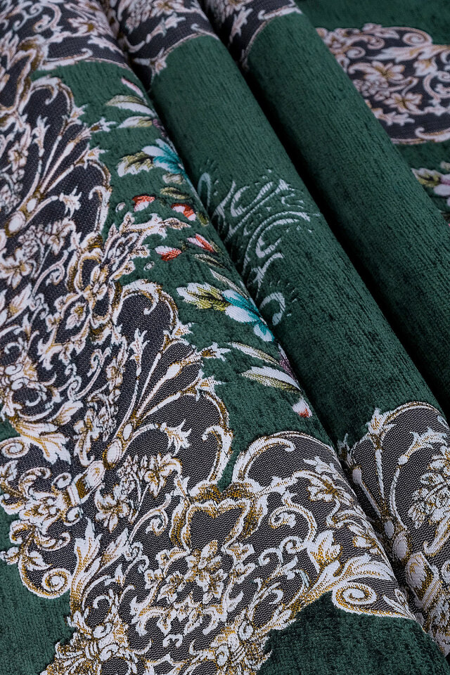 Yeşil Jüriye Desen Özel Dokuma Seccade - 2