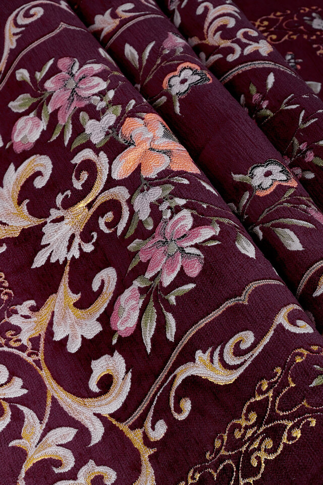 Mürdüm Gülbahçe Desen Kabartmalı Özel Dokuma Seccade - 2