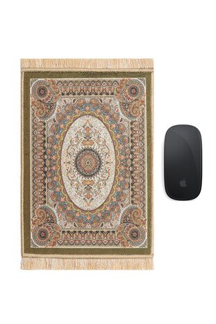 Haki Dekoratif Küçük Halı Mousepad 