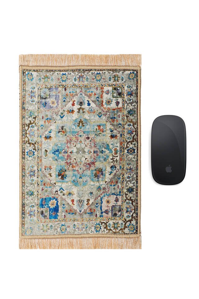 Mint Dekoratif Küçük Halı Mousepad - 1