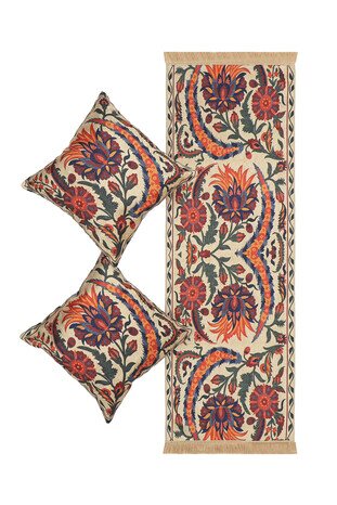 Yeşil Kadife Runner Takımı 