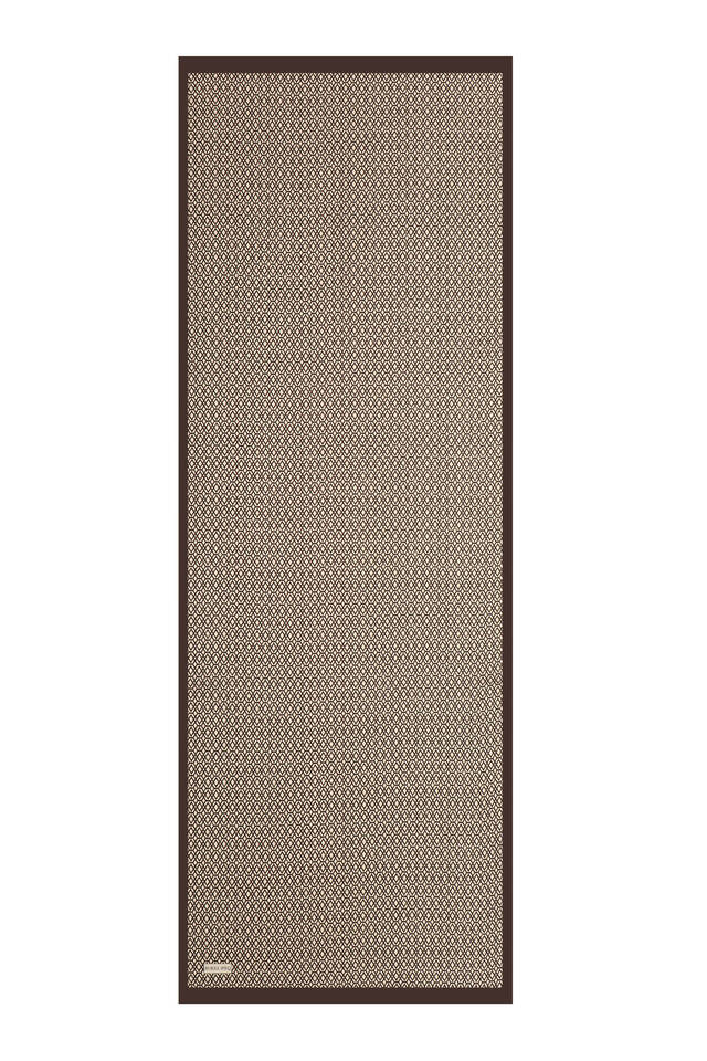 Kahverengi Petek Desen Twill İpek Şal - 4
