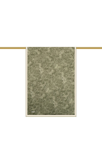 Khaki Brush Pattern Silk Scarf 