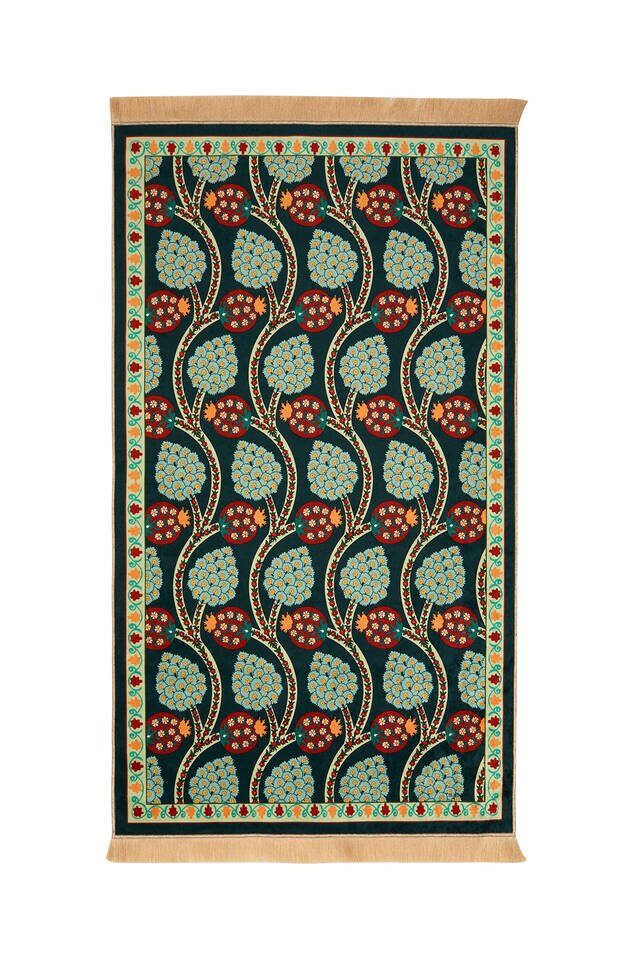 Khaki Velvet Rug Prayer Rug - 1