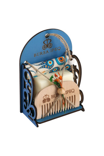 Küçük Nazar Boncuğu Desen Hediyelik Hamam Seti 
