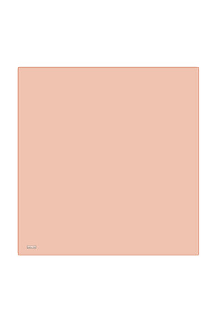 Light Copper Solid Color Sura Silk Square Scarf 
