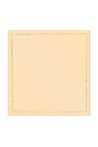 Light Gold Edge Juicy Wave Silk Square Scarf 