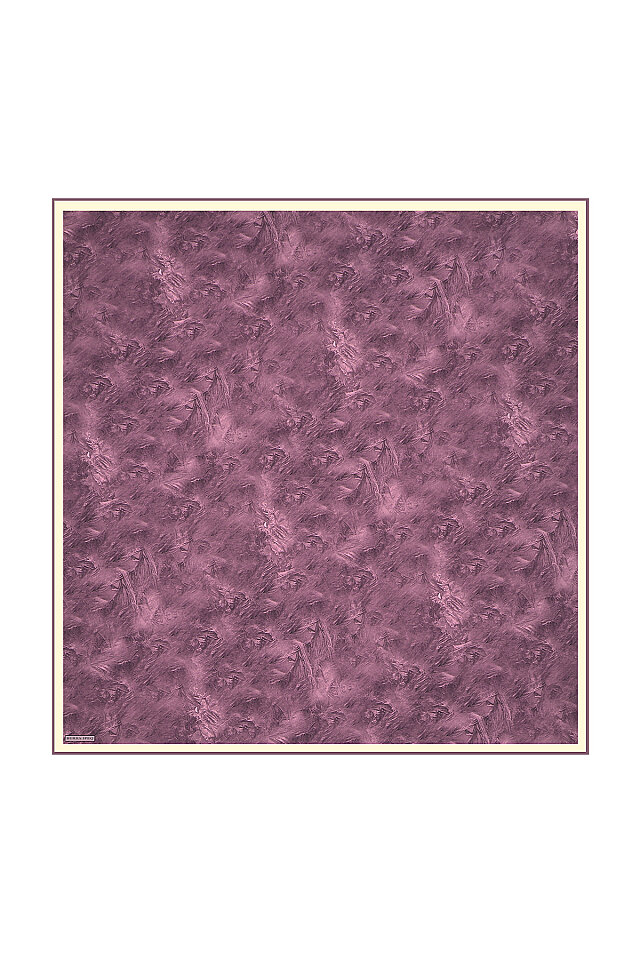 Light Plum Brush Silk Square Scarf 