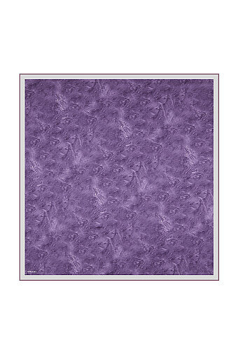 Light Purple Brush Silk Square Scarf 