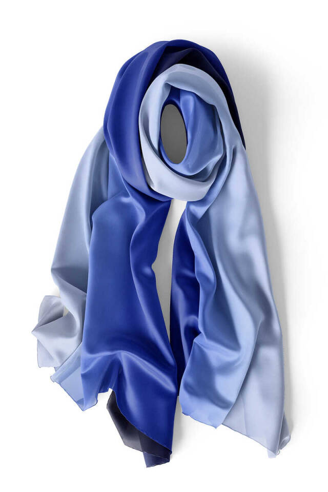 Lilac Lilac Gradient Silk Scarf - 3