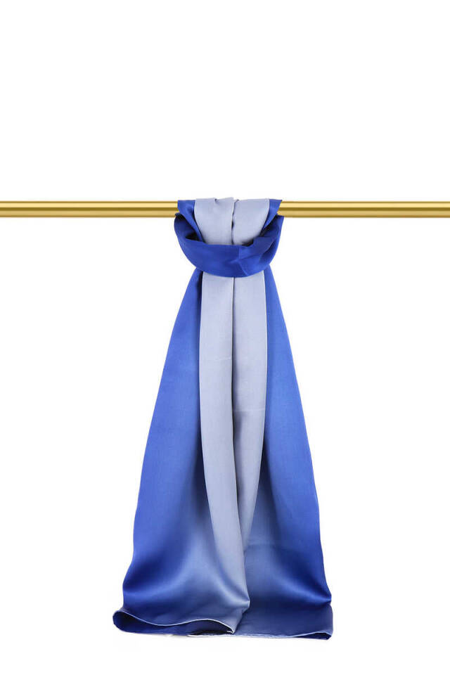 Lilac Lilac Gradient Silk Scarf 