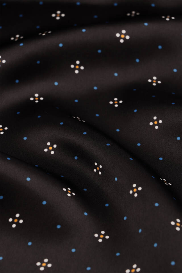 Brown Patterned Men's Silk Scarf - 4