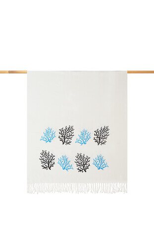 Siyah Mercan Bambu Peştemal 