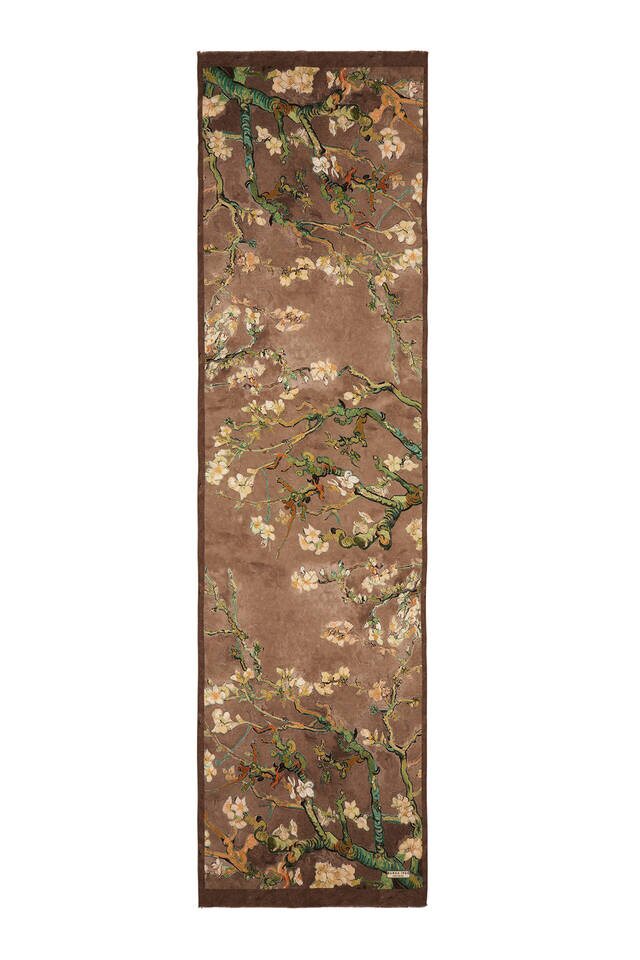 Mink Almond Blossom Silk Foulard - 5
