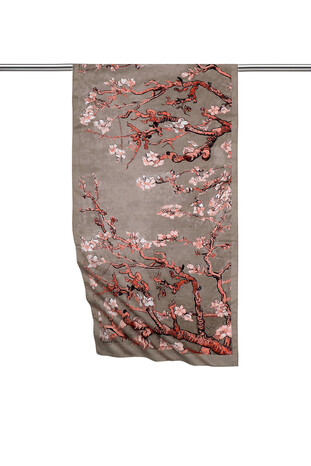 Mink Almond Blossom Silky Foulard 