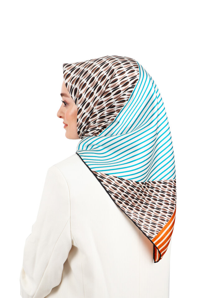 Mink Drop Sura Silk Square Scarf 