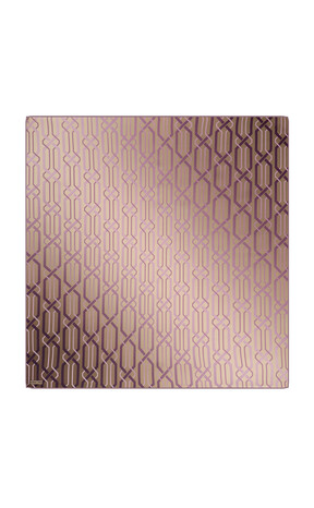 Mink Knit Pattern Sura Silk Square Scarf 