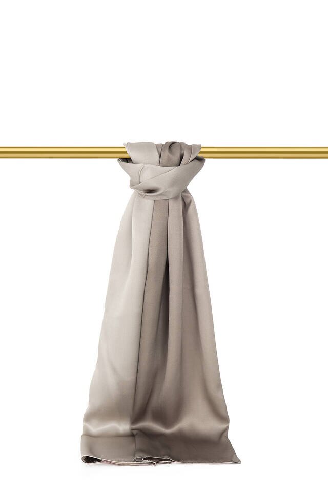 Mink Stone Gradient Silk Shawl - 2