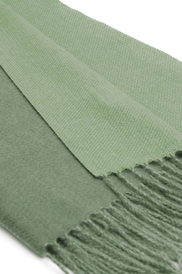 Mint Double Sided Winter Shawl - 4