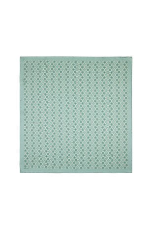 Mint Monogram Silk Square Scarf 