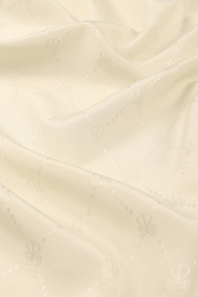 Agate Monogram Desen İpek Pamuk Eşarp - 2