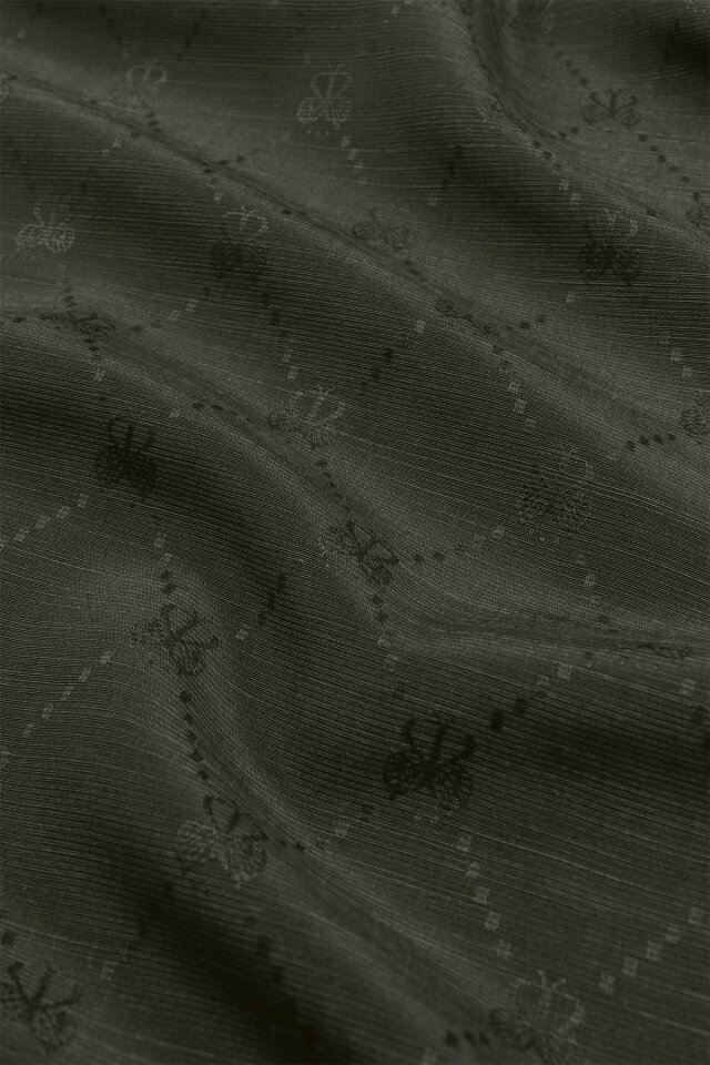 Çam Monogram Desen İpek Pamuk Eşarp - 2