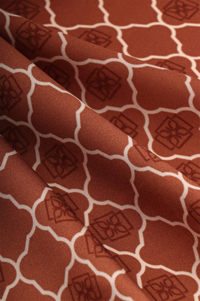 Tarçın Monogram İpek Eşarp - 3
