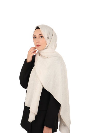 Stone Monogram Pattern Silk Cotton Shawl 