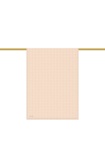 Milk Coffee Monogram Pattern Silk Cotton Shawl 