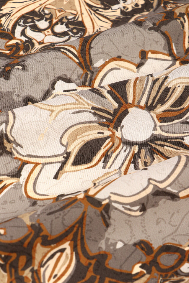 Stone Mother of Pearl Pattern Twill Silk Scarf - 3