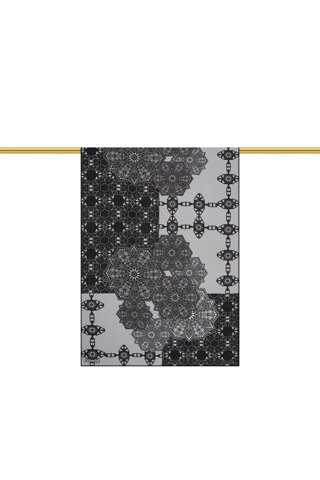 Füme Müsenna Desen Krep İpek Şal - 2