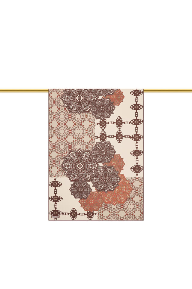 Kaju Müsenna Desen Krep İpek Şal - 2