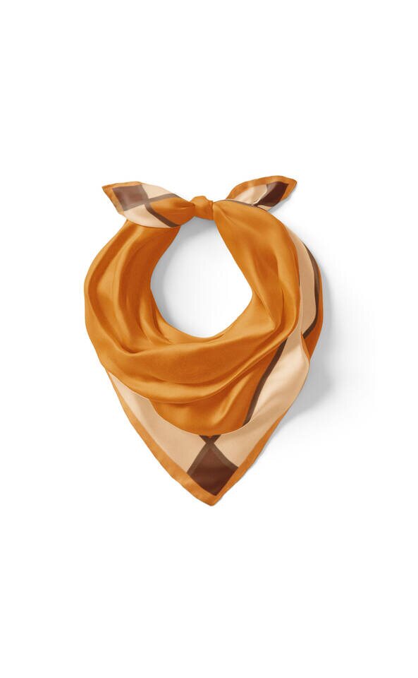 Mustard Wide Border Plain Silk Pocket Square - 2