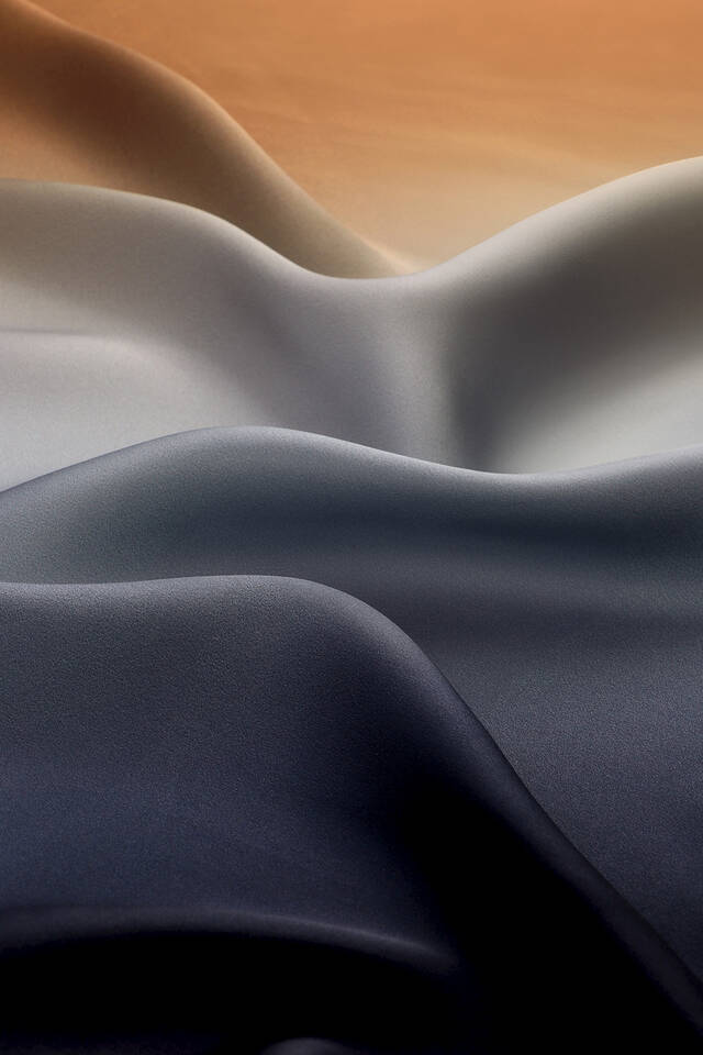 Navy Blue Bronze Gradient Sura Silk Square Scarf - 3