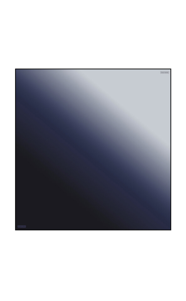 Navy Blue Ice Blue Gradient Sura Silk Square Scarf - 2