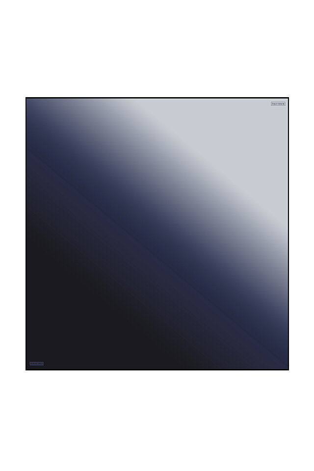 Navy Blue Ice Blue Gradient Sura Silk Square Scarf - Bursa İpek