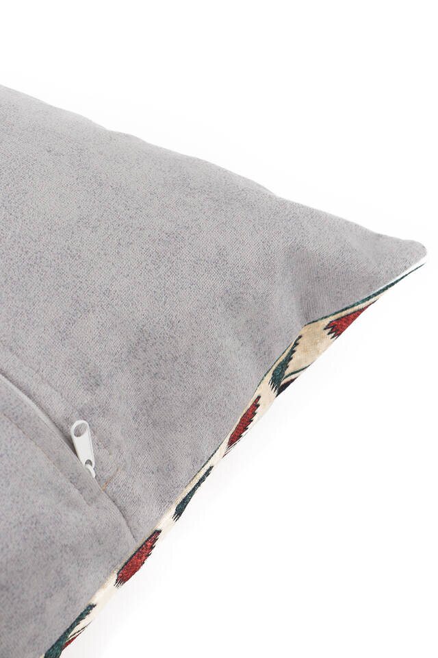 Orange Velvet Throw Pillow - 3