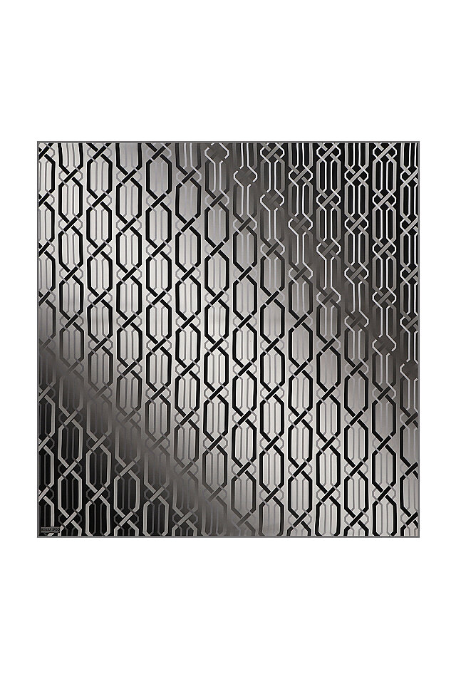 Gri Örgü Desen Sura İpek Eşarp - Bursa İpek