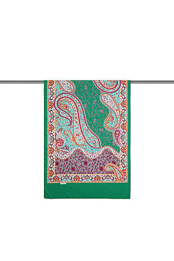 Green Shawl Pattern Soft Shawl 