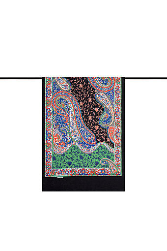Navy Blue Shawl Pattern Soft Shawl 