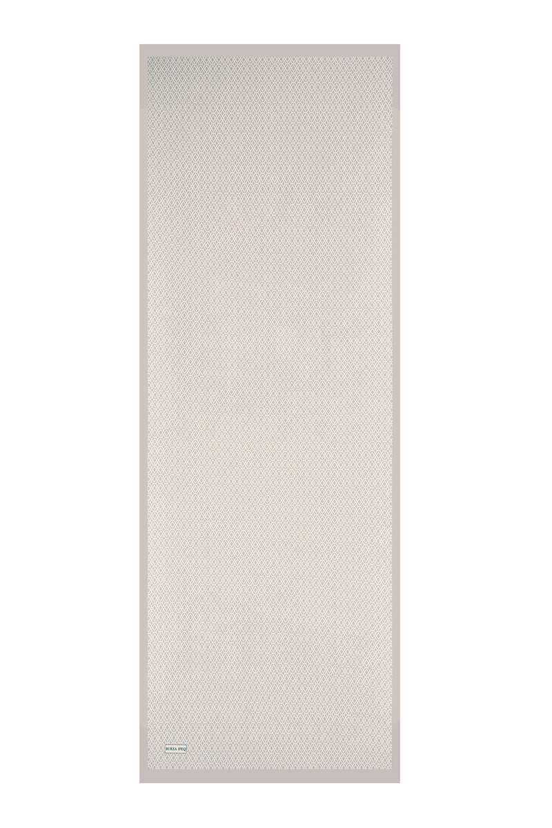 Taş Petek Desen Twill İpek Şal - 4