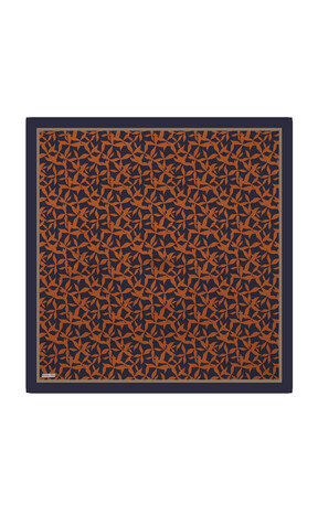 Bakır Pia Desen Sura İpek Eşarp 