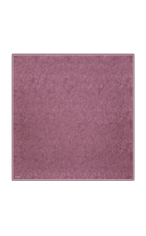 Plum Brush Pattern Twill Silk Square Scarf 