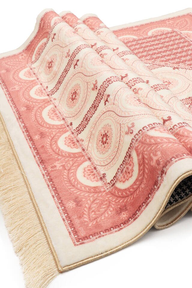 Powder Bamboo Carpet Prayer Rug - 3