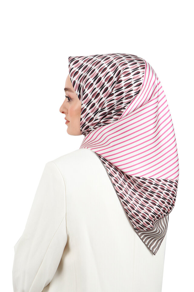 Powder Drop Sura Silk Square Scarf 