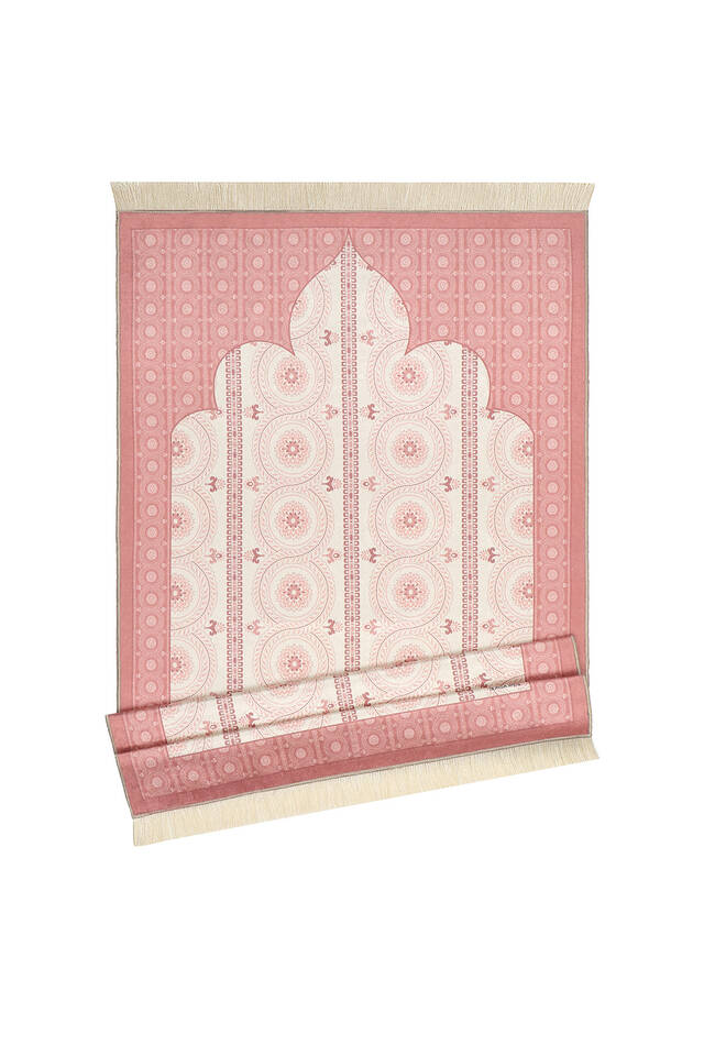 Powder Velvet Carpet Prayer Rug - 4