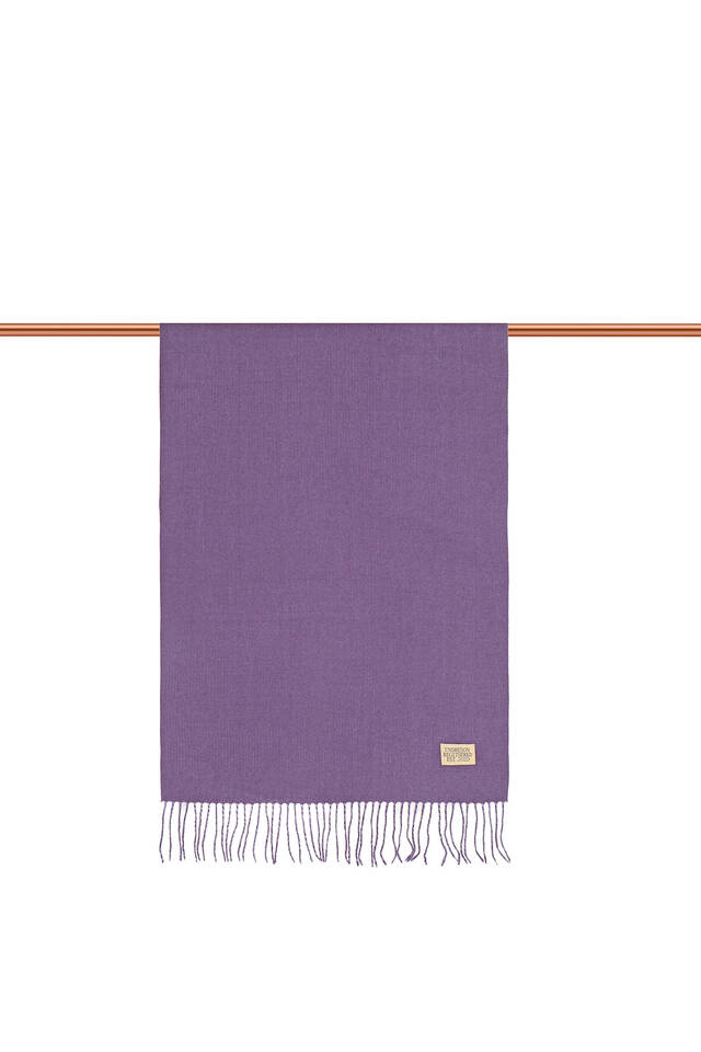 Purple Double-Sided Winter Shawl - 3