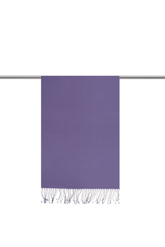 Purple Silk Look Scarf - 3