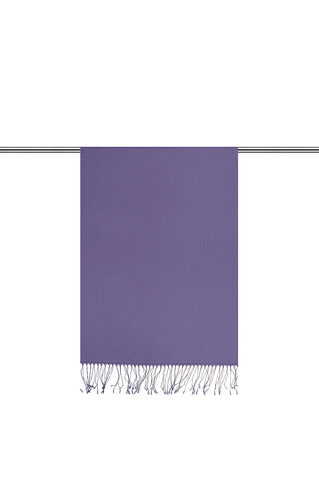 Purple Silk Look Scarf - Bursa İpek