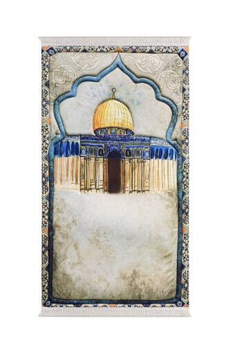 Stone Quilted Sponge Prayer Rug 